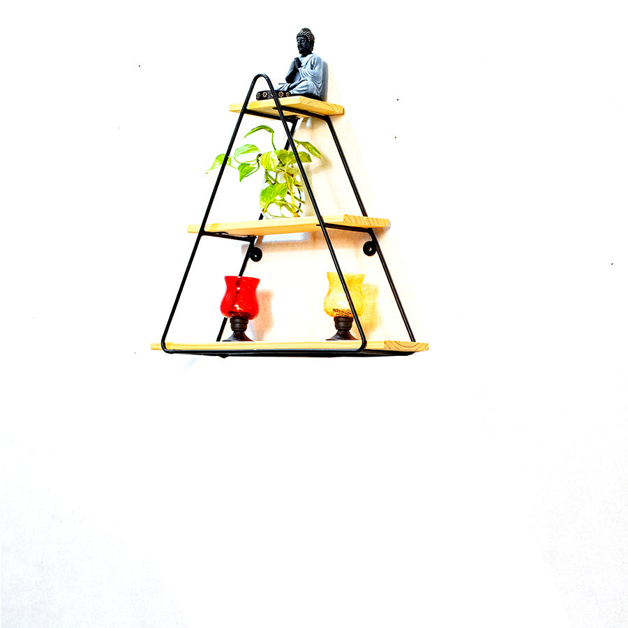 Modern Rustic Triangle Shelves - Image 2
