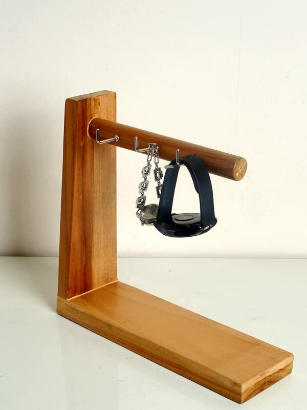 Wooden Key Holder Coffee Cup Storage Rack Door Porch Kitchen Hook Storage Rack Desktop Ornaments