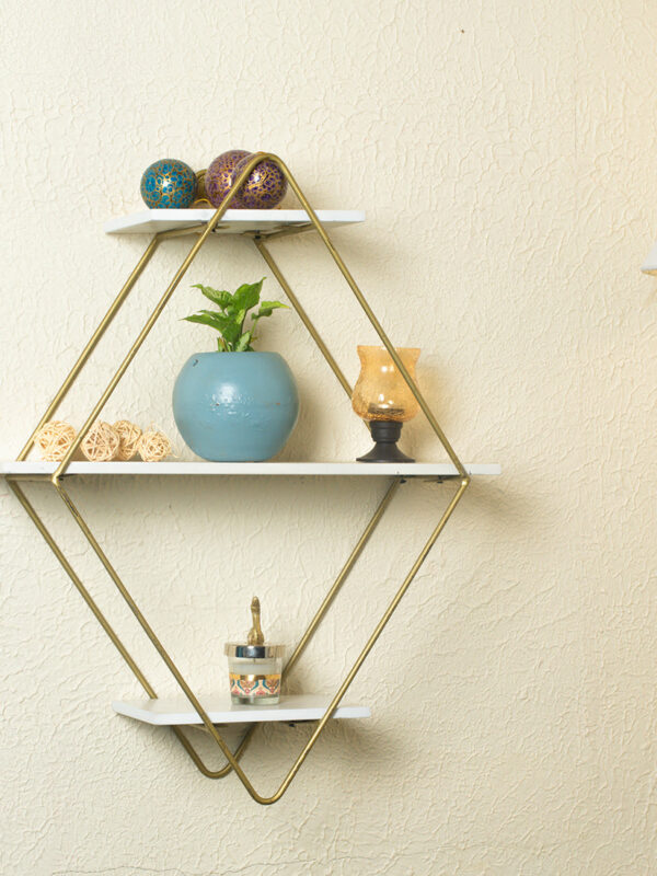 Metal Wall Shelf for Bathroom Left