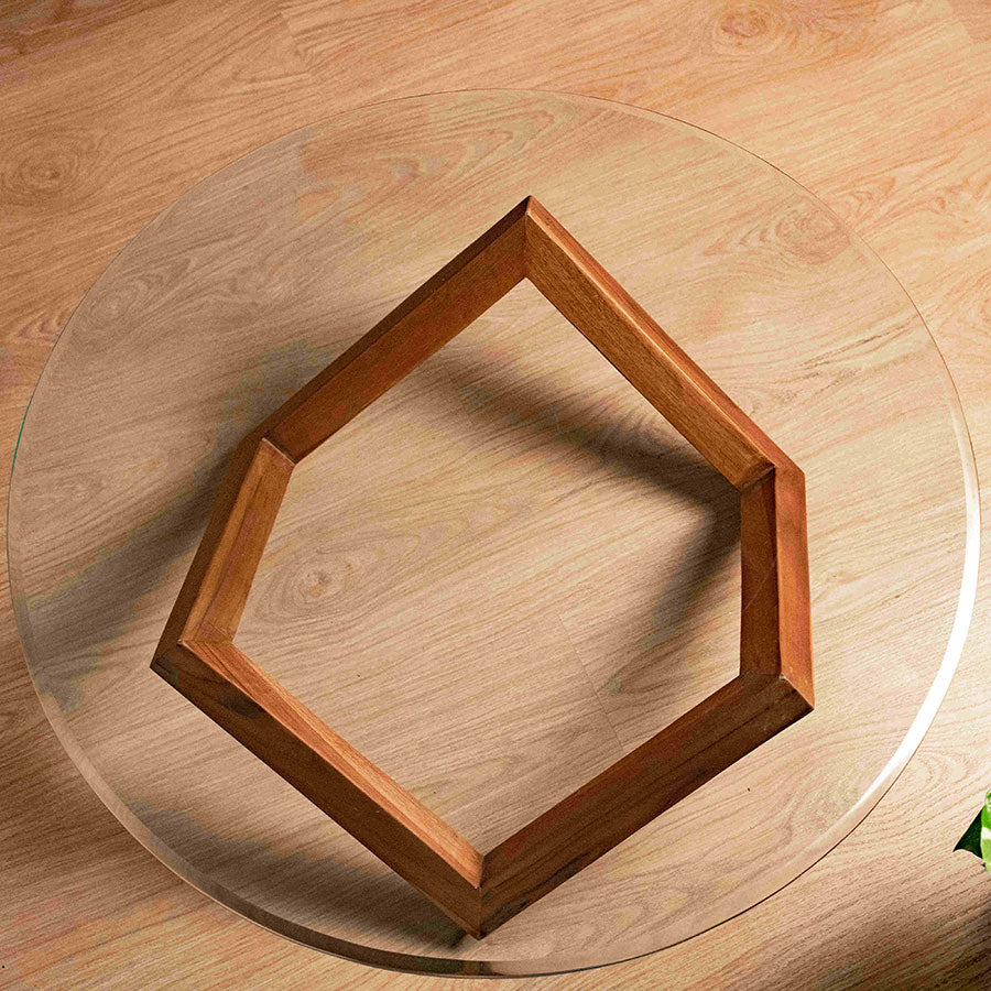Solid Wood Low Rhombus Coffee Table - Image 5