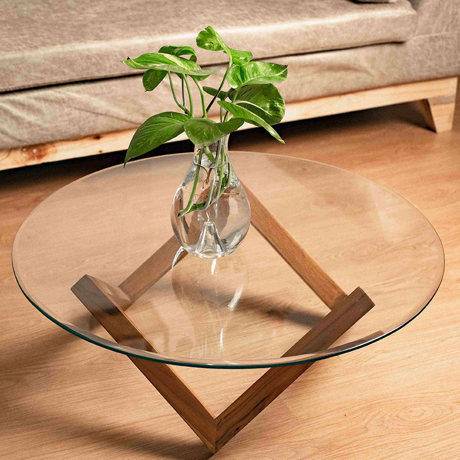 Solid Wood Low Rhombus Coffee Table - Image 2