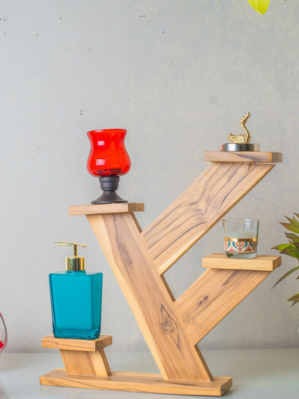 Angled Tabletop Plant Stand