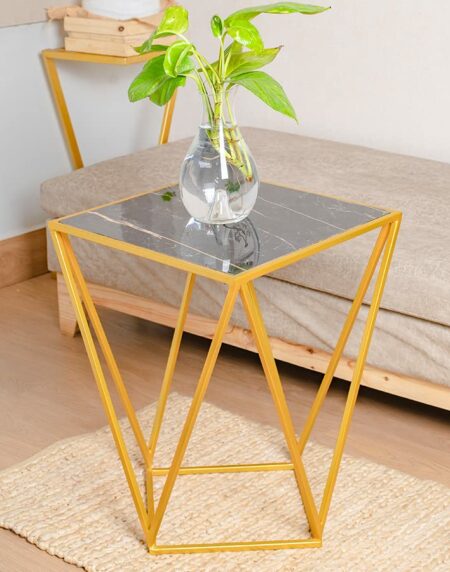 Diamond Corner Table with Plant Jar