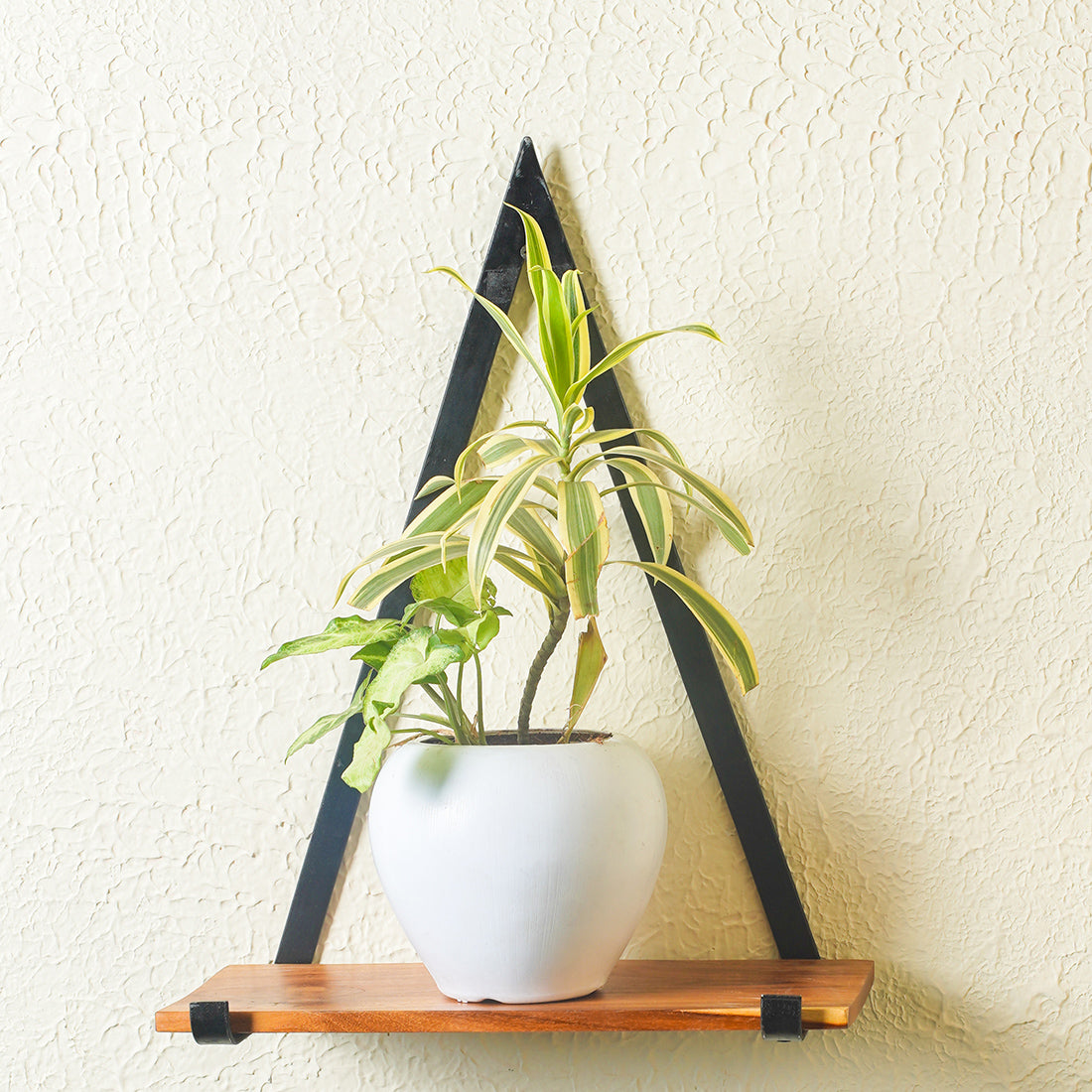Wooden Stylish Triangle Frame Wall Shelves for Living Room, Bedroom, Garden, Balcony to Decoration Your Home Wall. - Image 2