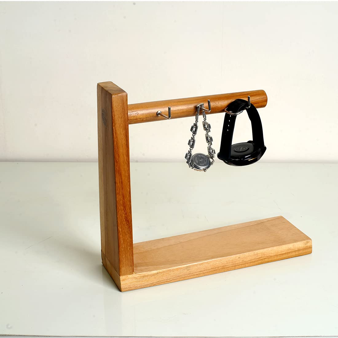 Wooden Key Holder Coffee Cup Storage Rack Door Porch Kitchen Hook Storage Rack Desktop Ornaments - Image 2