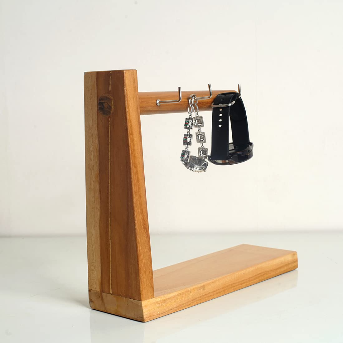 Wooden Key Holder Coffee Cup Storage Rack Door Porch Kitchen Hook Storage Rack Desktop Ornaments - Image 3
