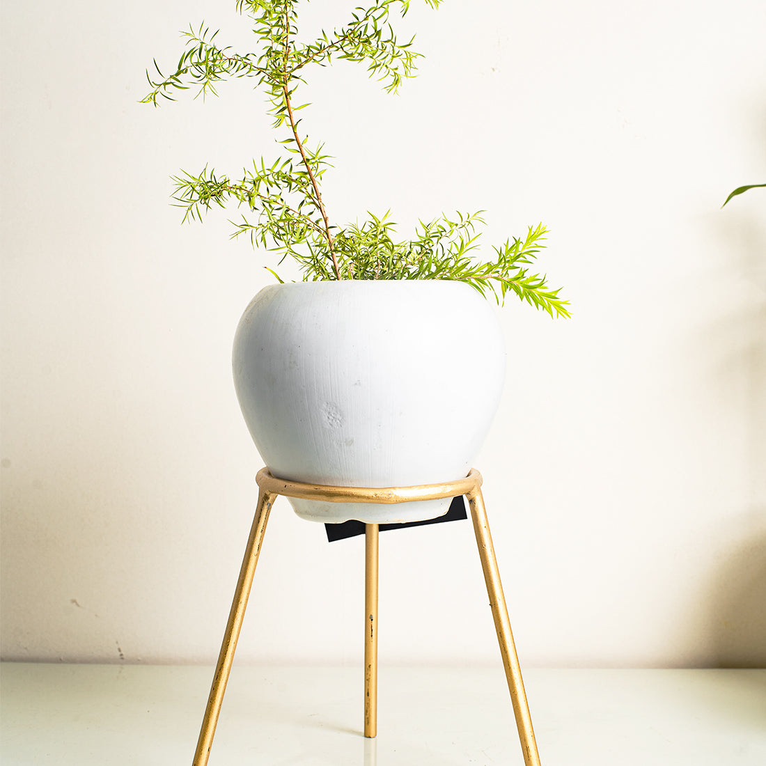 Metal Planters Long Round Gold Stand, Stylish Long Round Strong legs Perfect Stand For Planter indoor and Outdoor ( Planters Holder Stand - Set of 1) - Image 5