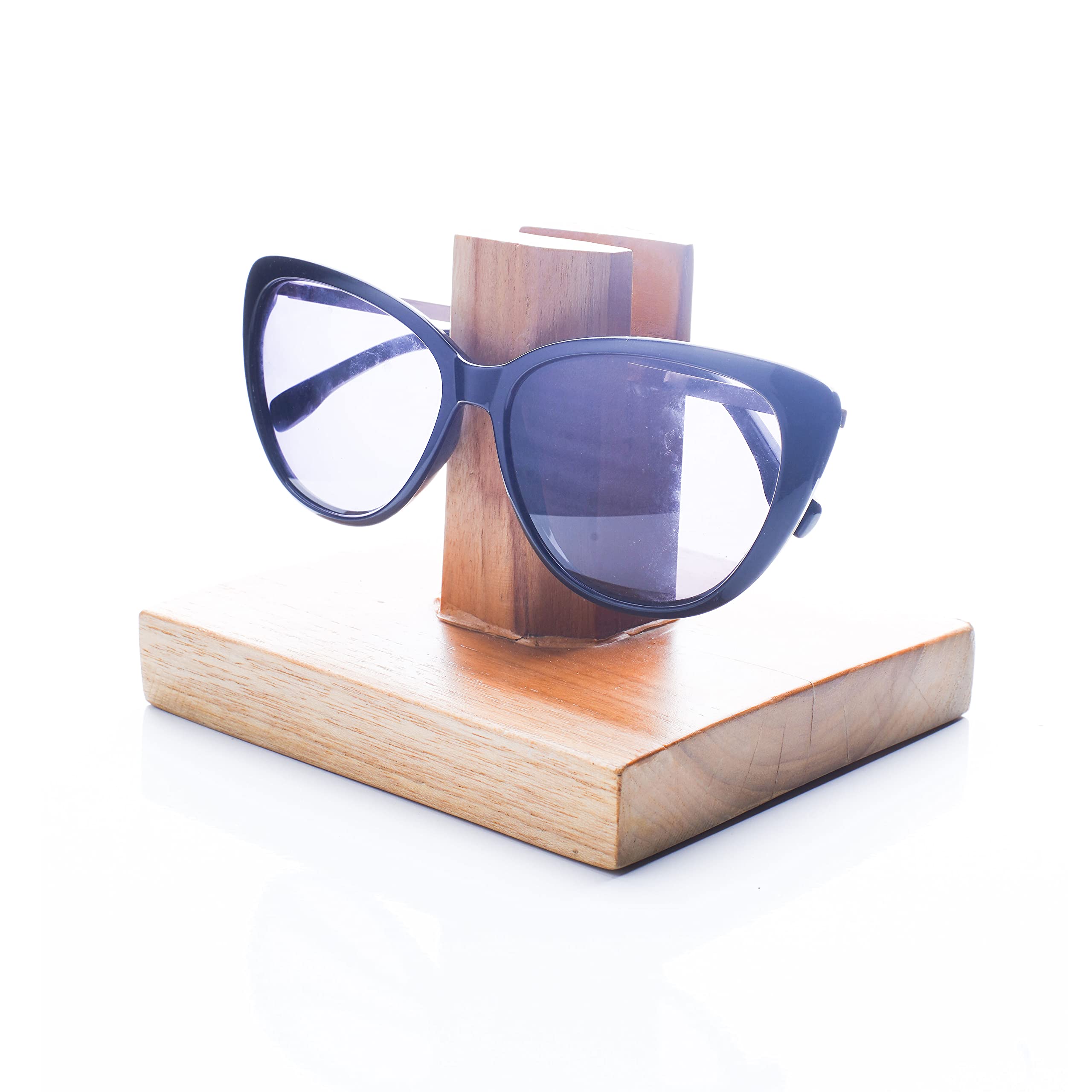 Wooden Spectacle Holder Eyeglass Sunglasses Stand Spectacle Organizer Chasma Stand for Home Office Table - Image 3