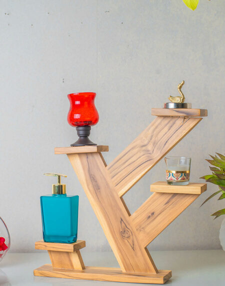 Angled Tabletop Plant Stand
